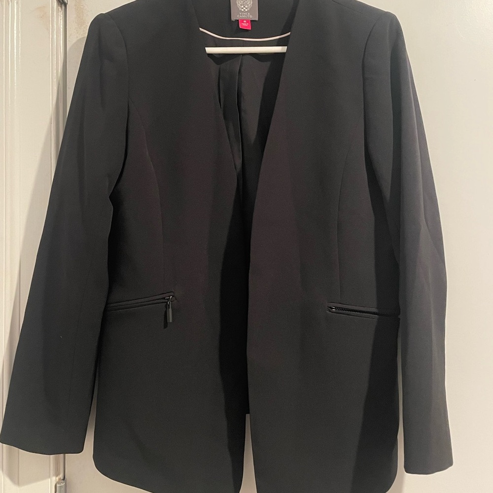 Vince Camuto Black Blazer Modern Minimalist Design